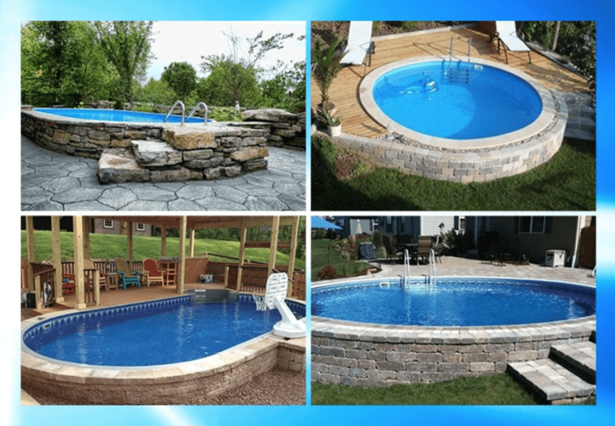 semi-inground pools